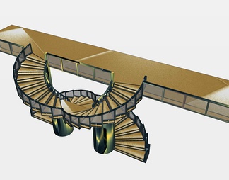 旋转楼梯su免费模型下载(1)
