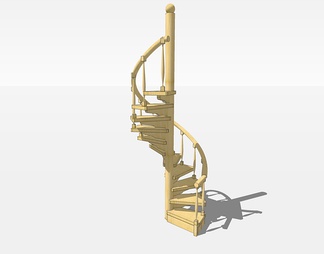 旋转楼梯su免费模型下载(1)