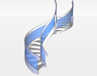 旋转楼梯su免费模型下载(1)