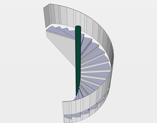 旋转楼梯su免费模型下载(1)