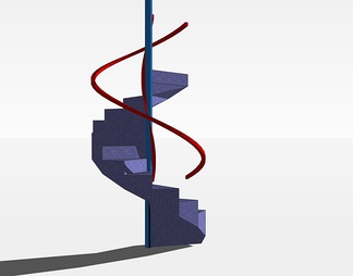 旋转楼梯su免费模型下载(1)