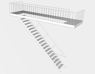 楼梯su免费模型下载(1)