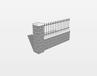 铁栅栏su免费模型下载(1)