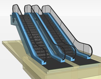 手扶电梯su免费模型下载(1)