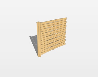 木围栏su免费模型下载(1)
