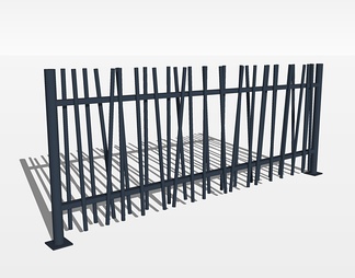 铁栅栏su免费模型下载(1)