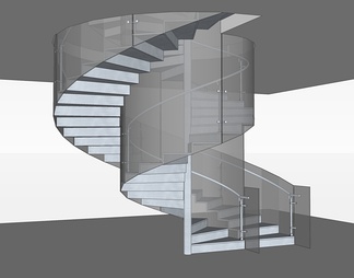 旋转楼梯su免费模型下载(1)