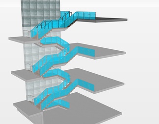 楼梯su免费模型下载(1)
