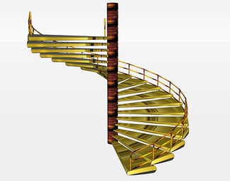 旋转楼梯su免费模型下载(1)