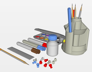 办公用品su免费模型下载(1)