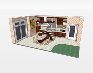 厨房su免费模型下载(1)