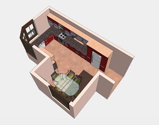 厨房su免费模型下载(1)