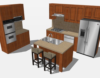 厨房su免费模型下载(1)