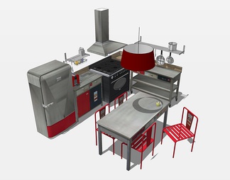 厨房su免费模型下载(1)