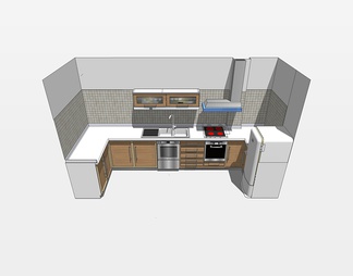 厨房su免费模型下载(1)