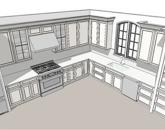 厨房su免费模型下载(1)
