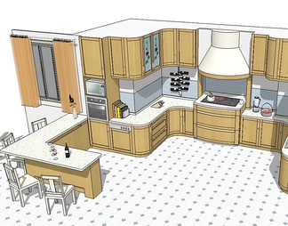 厨房su免费模型下载(1)