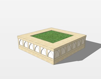 方形树池su免费模型下载(1)