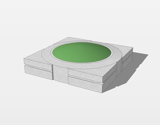 方形树池su免费模型下载(1)