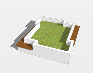 方形树池su免费模型下载(1)