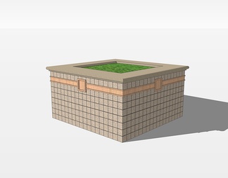 方形树池su免费模型下载(1)