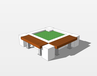 方形树池su免费模型下载(1)
