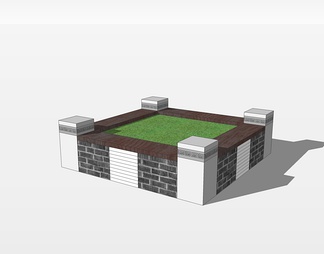 方形树池su免费模型下载(1)