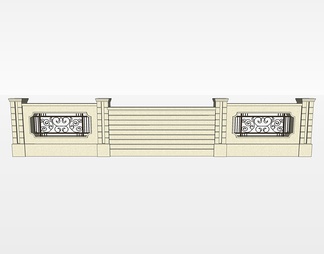 围墙su免费模型下载(1)
