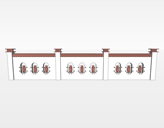 围墙su免费模型下载(1)
