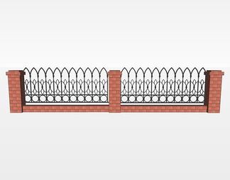 围墙su免费模型下载(1)