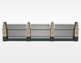围墙su免费模型下载(1)