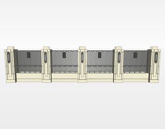 围墙su免费模型下载(1)