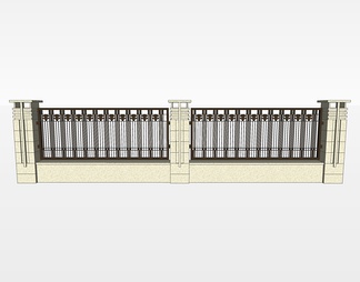 围墙su免费模型下载(1)