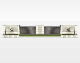 围墙su免费模型下载(1)