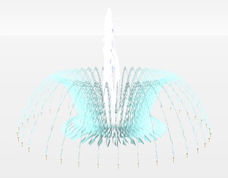 水喷泉水su免费模型下载(1)