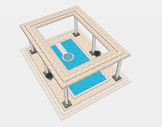 游泳池su免费模型下载(1)