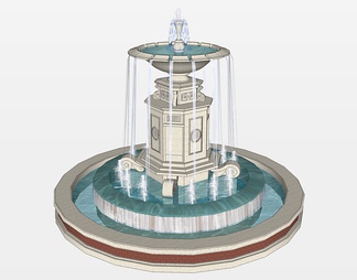 喷泉su免费模型下载(1)