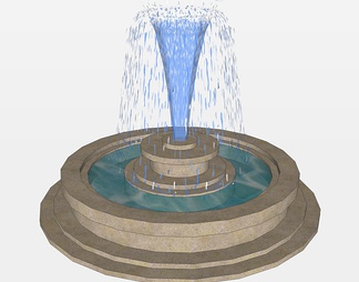 喷泉su免费模型下载(1)