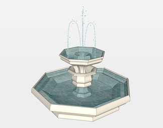 喷泉su免费模型下载(1)