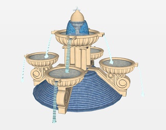 喷泉su免费模型下载(1)