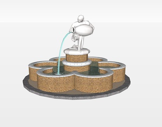 喷泉su免费模型下载(1)