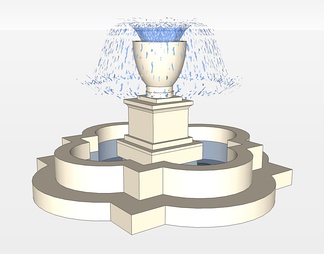 喷泉su免费模型下载(1)