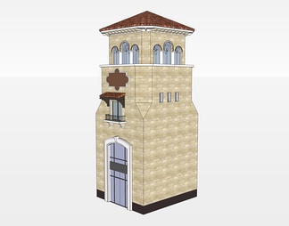 塔楼su免费模型下载(1)