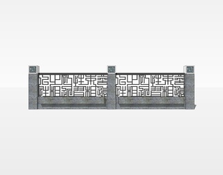 围墙su免费模型下载(1)