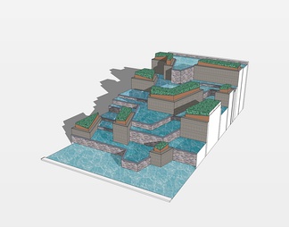 水景su免费模型下载(1)