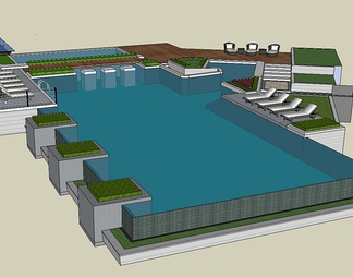 泳池su免费模型下载(1)