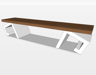 户外凳子su免费模型下载(1)