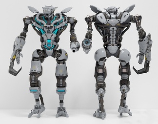 机器人机甲人物战士3d免费模型下载(1)