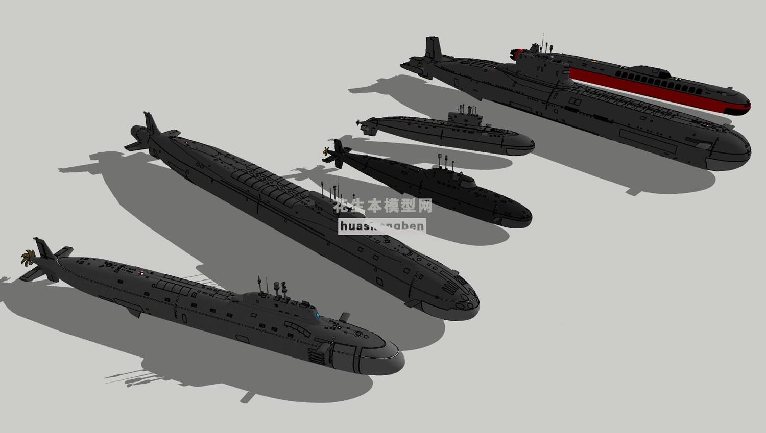 潜艇核潜艇su草图模型下载(1)