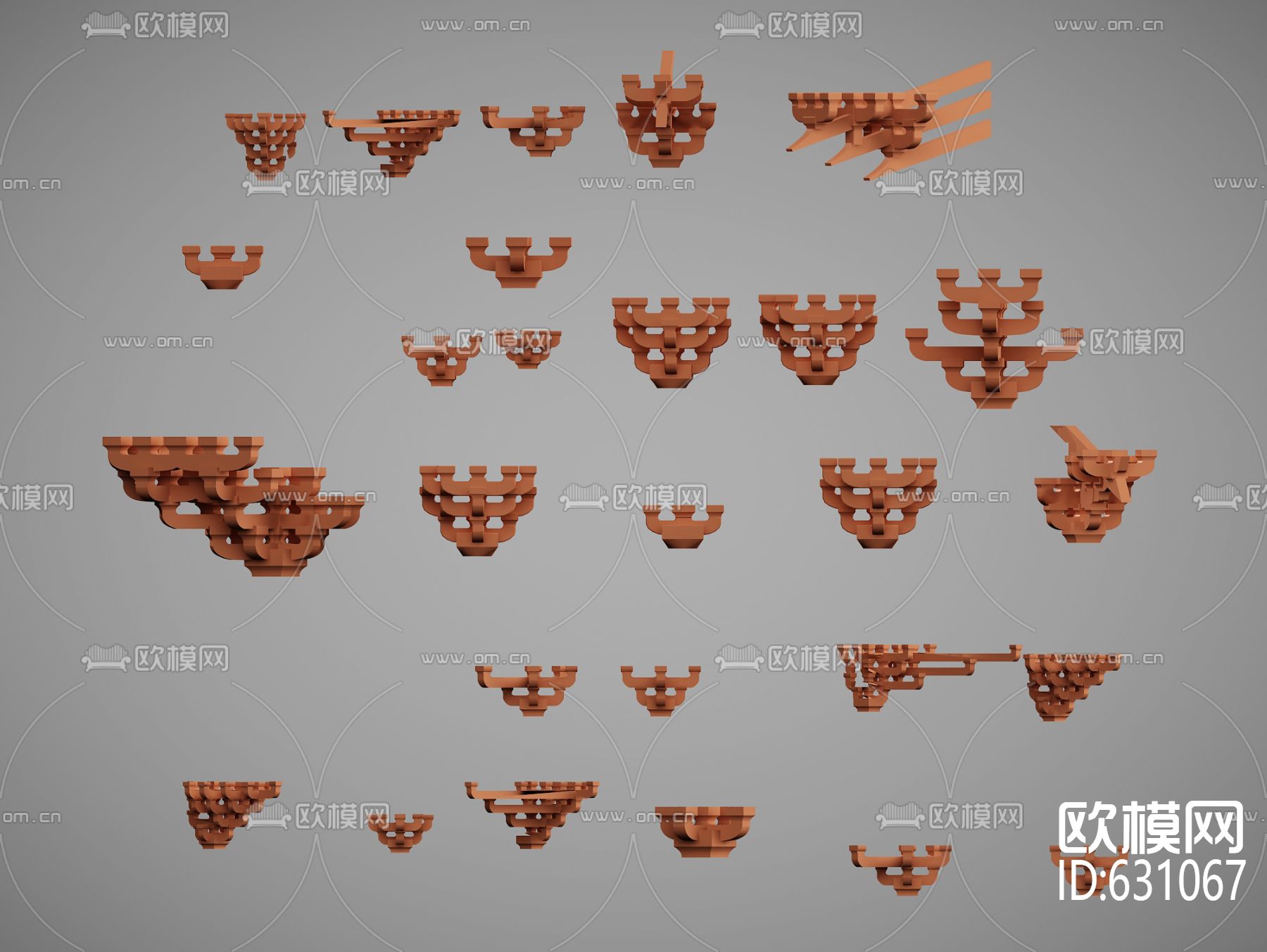 古建纳西古镇3D模型(1)